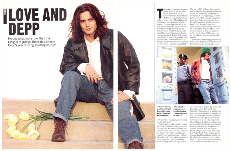 A profile of Depp from a 1994 issue of People